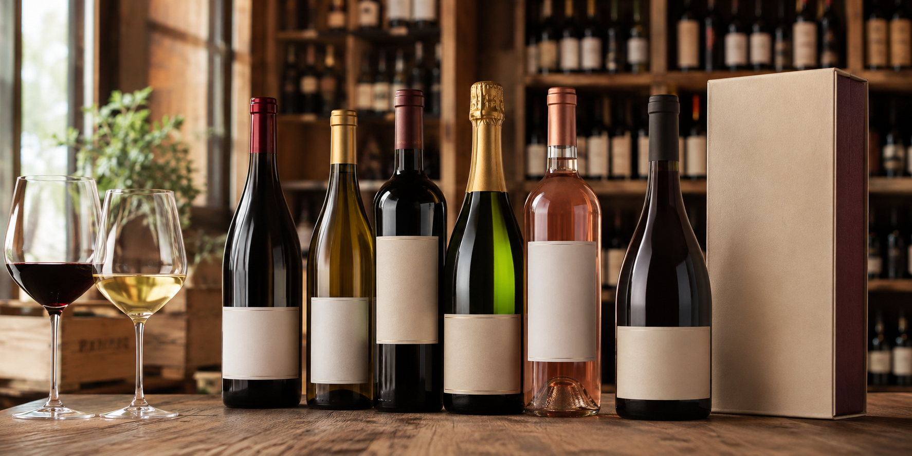 Selection of Italian and international wines in the online shop