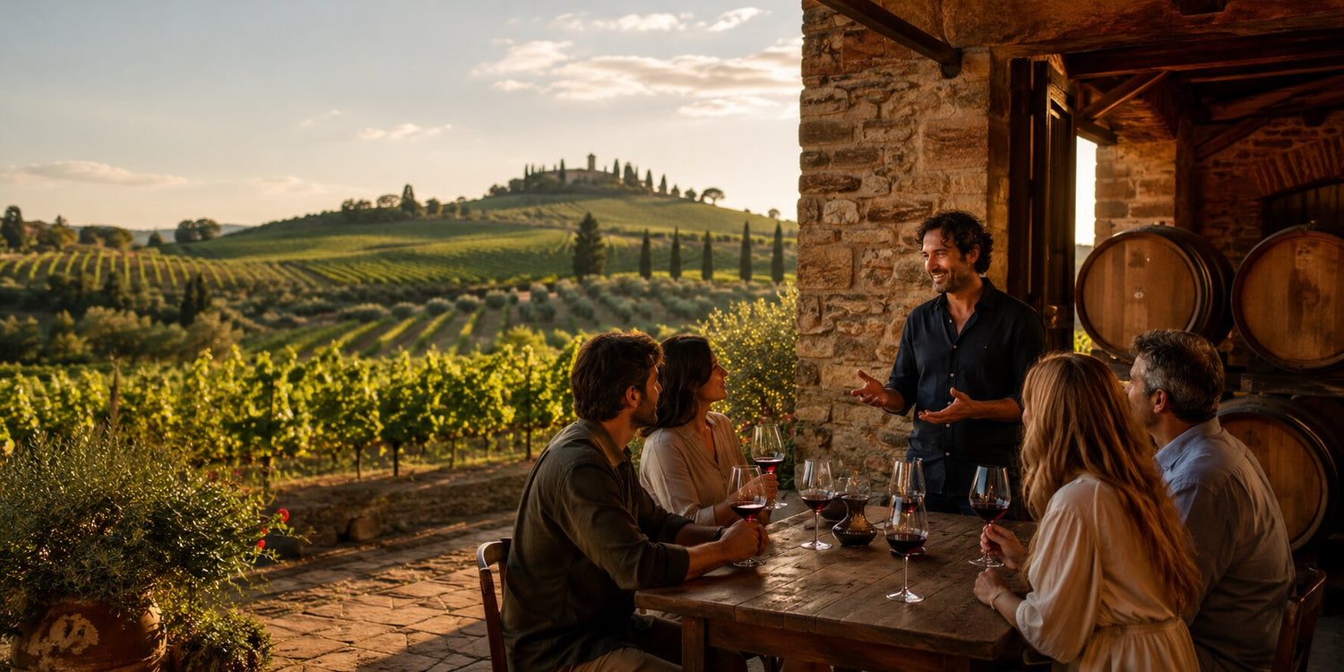Visit and tasting at an Italian winery